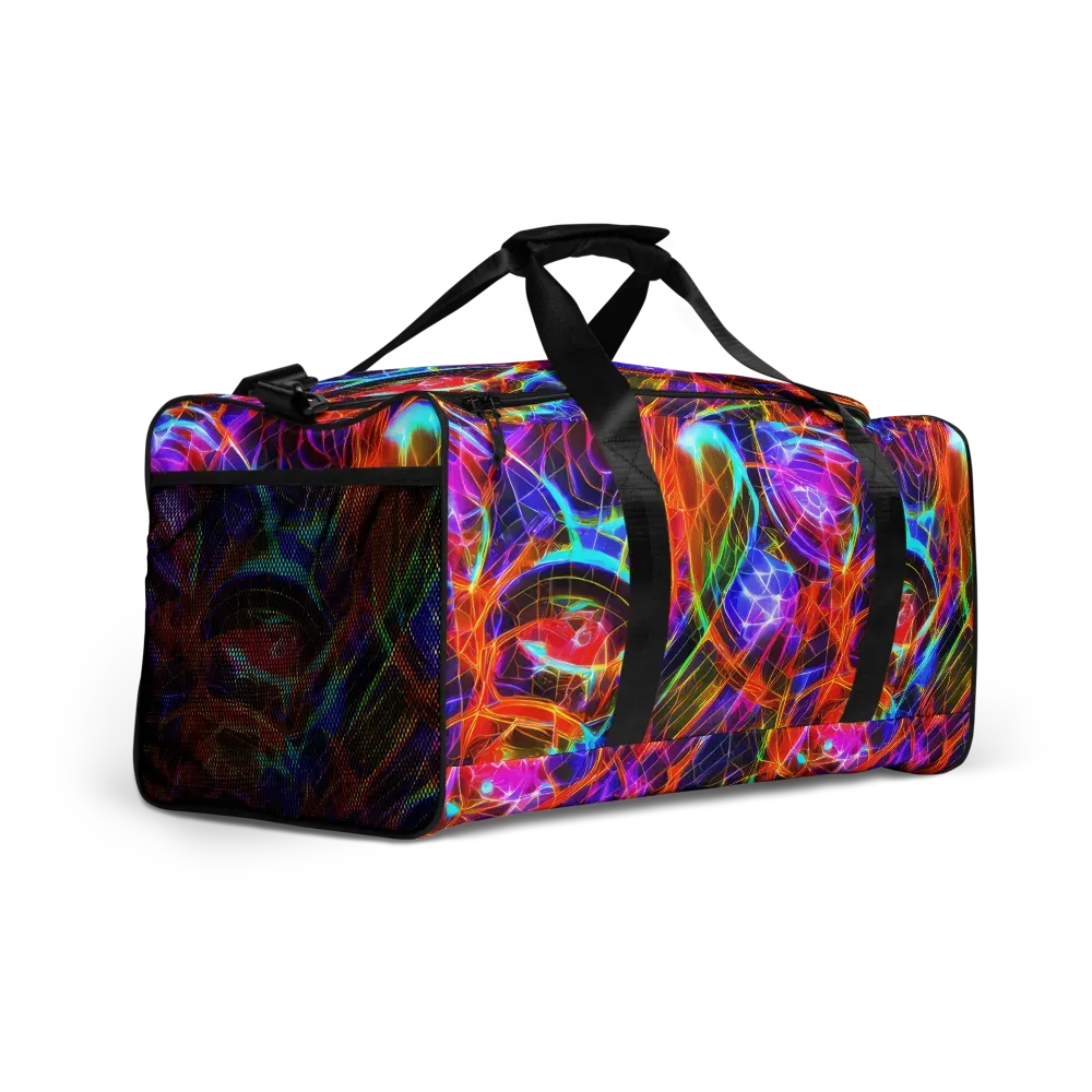 Fuchsia Current on Duffle Bag — Right Front