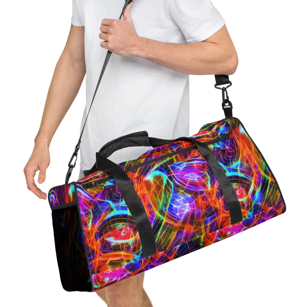 Fuchsia Current on Duffle Bag — Right Front