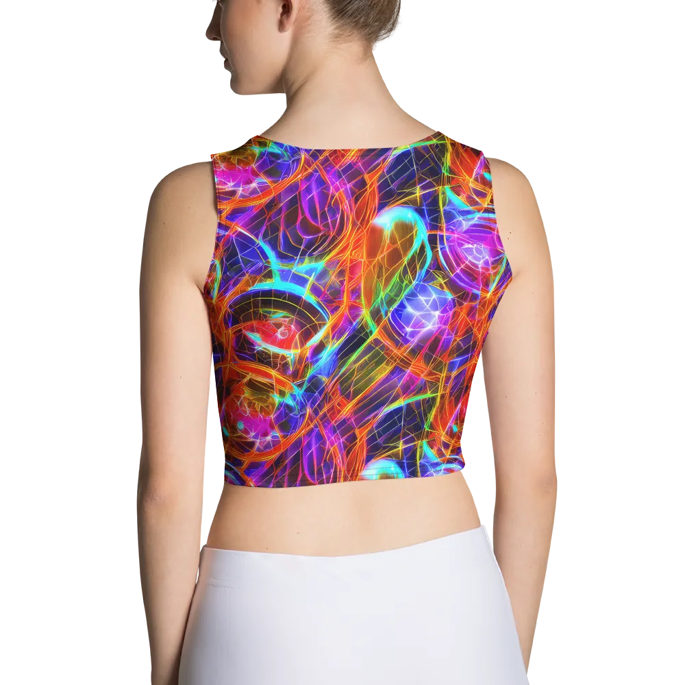 Fuchsia Current on Crop Top — Back