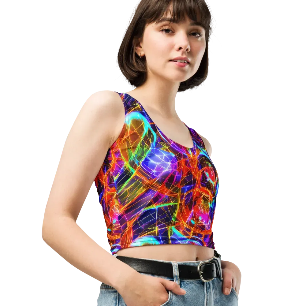 Fuchsia Current on Crop Top — Right Front