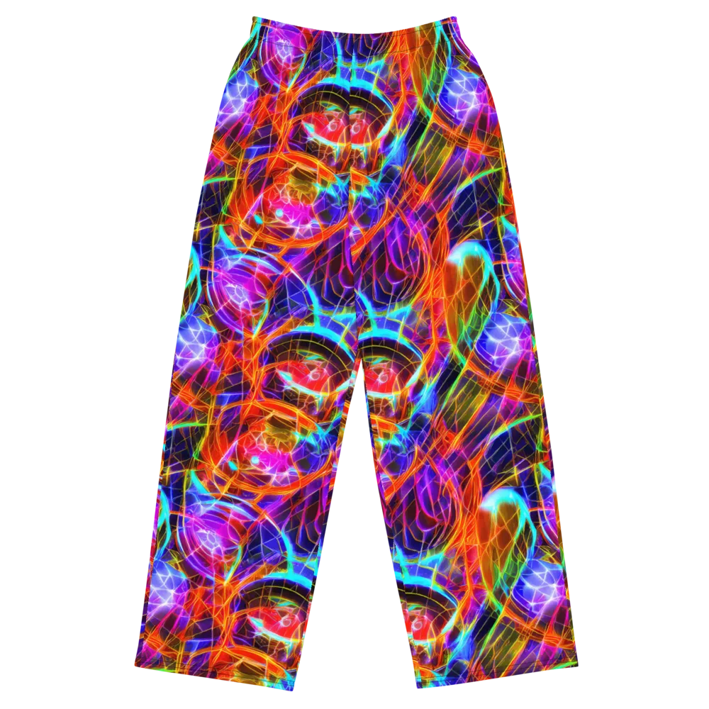 Fuchsia Current on Wide-Leg Pants — Front