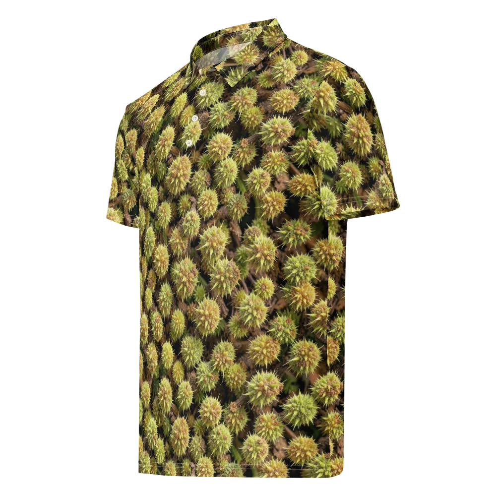 Thornfruit Meadow on Men's Slim Fit Polo Shirt — Left Front