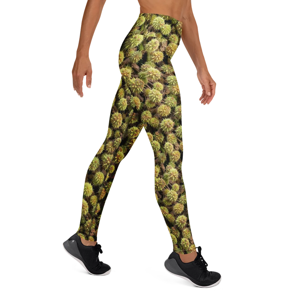 Thornfruit Meadow on Yoga Leggings — Right