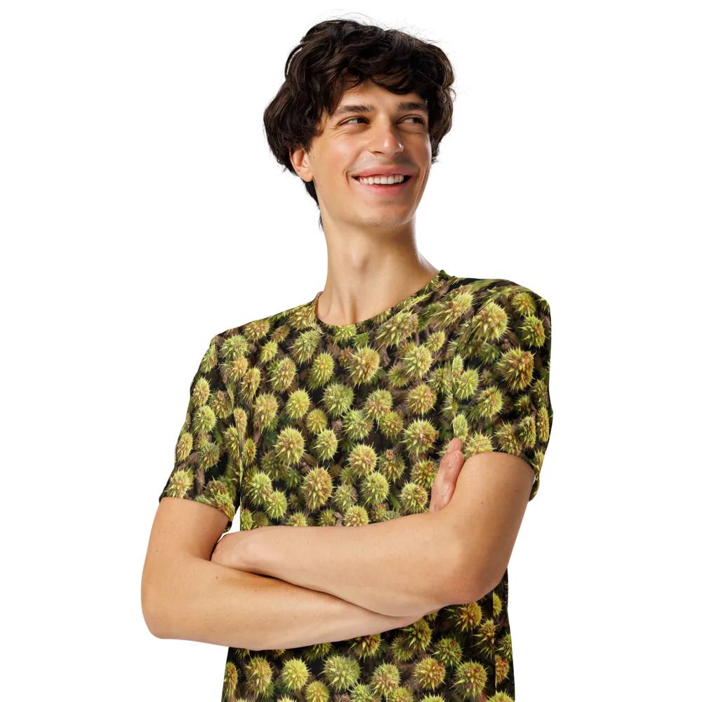Thornfruit Meadow on Men's Crew Neck T-Shirt — Left Front