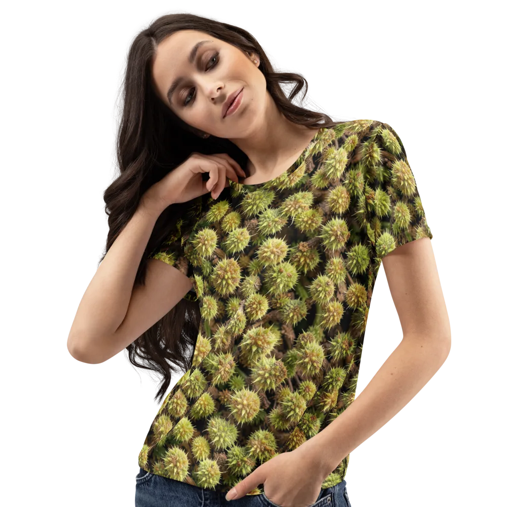 Thornfruit Meadow on Women's Crew Neck T-Shirt — Left Front