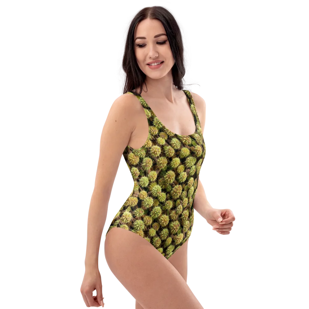 Thornfruit Meadow on One-Piece Swimsuit — Right