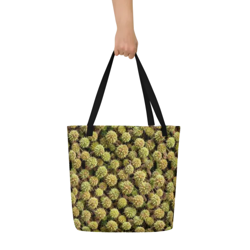 Thornfruit Meadow on a Large Tote Bag W/ Pocket