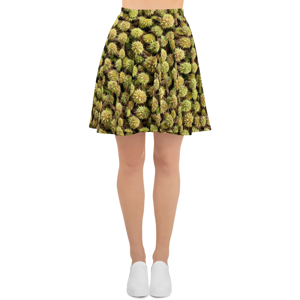 Thornfruit Meadow on Skater Skirt — Front