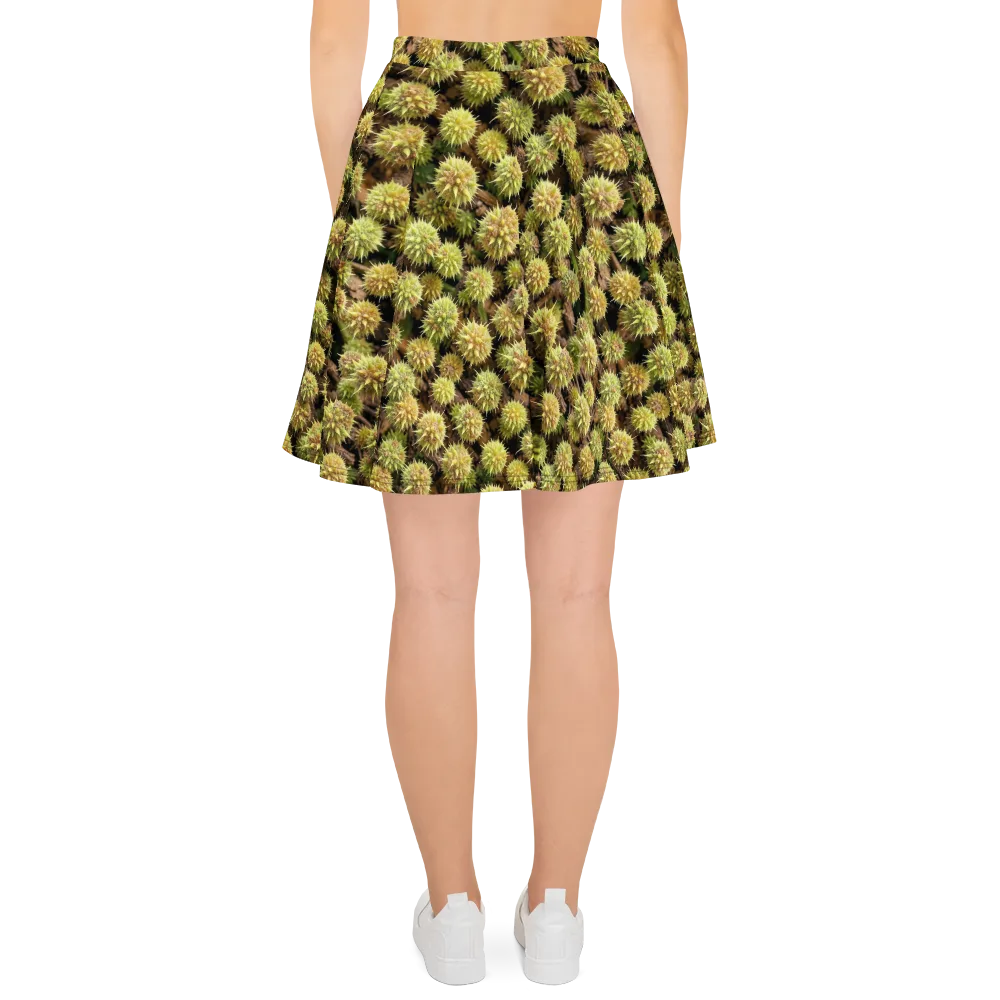 Thornfruit Meadow on Skater Skirt — Back