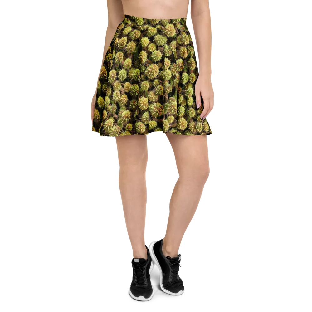 Thornfruit Meadow on Skater Skirt — Front