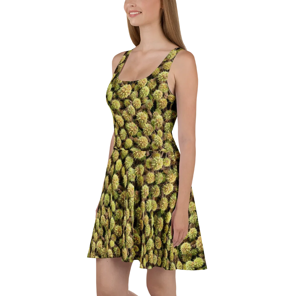 Thornfruit Meadow on Skater Dress — Left
