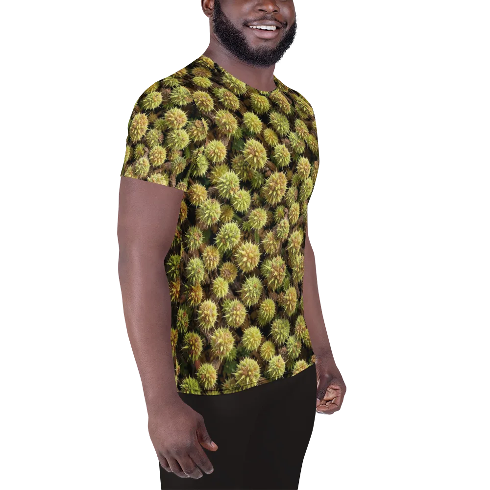 Thornfruit Meadow on Men's Athletic T-Shirt — Right