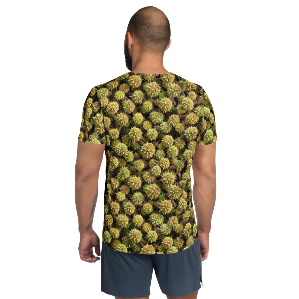 Thornfruit Meadow on Men's Athletic T-Shirt — Back