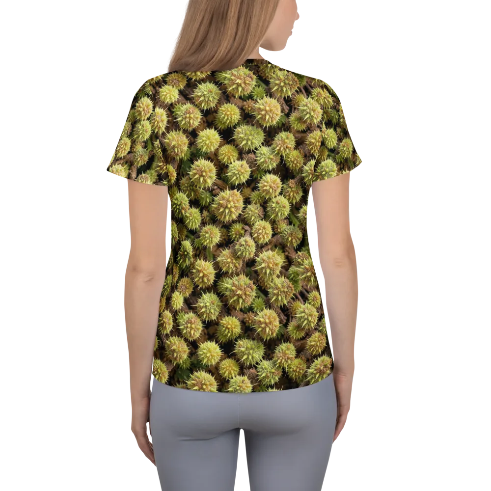 Thornfruit Meadow on Women's Athletic T-Shirt — Back