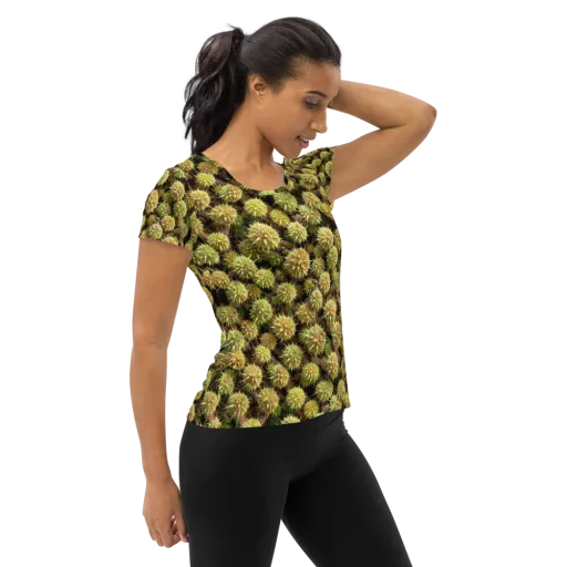 Thornfruit Meadow on a Women's Athletic T-Shirt