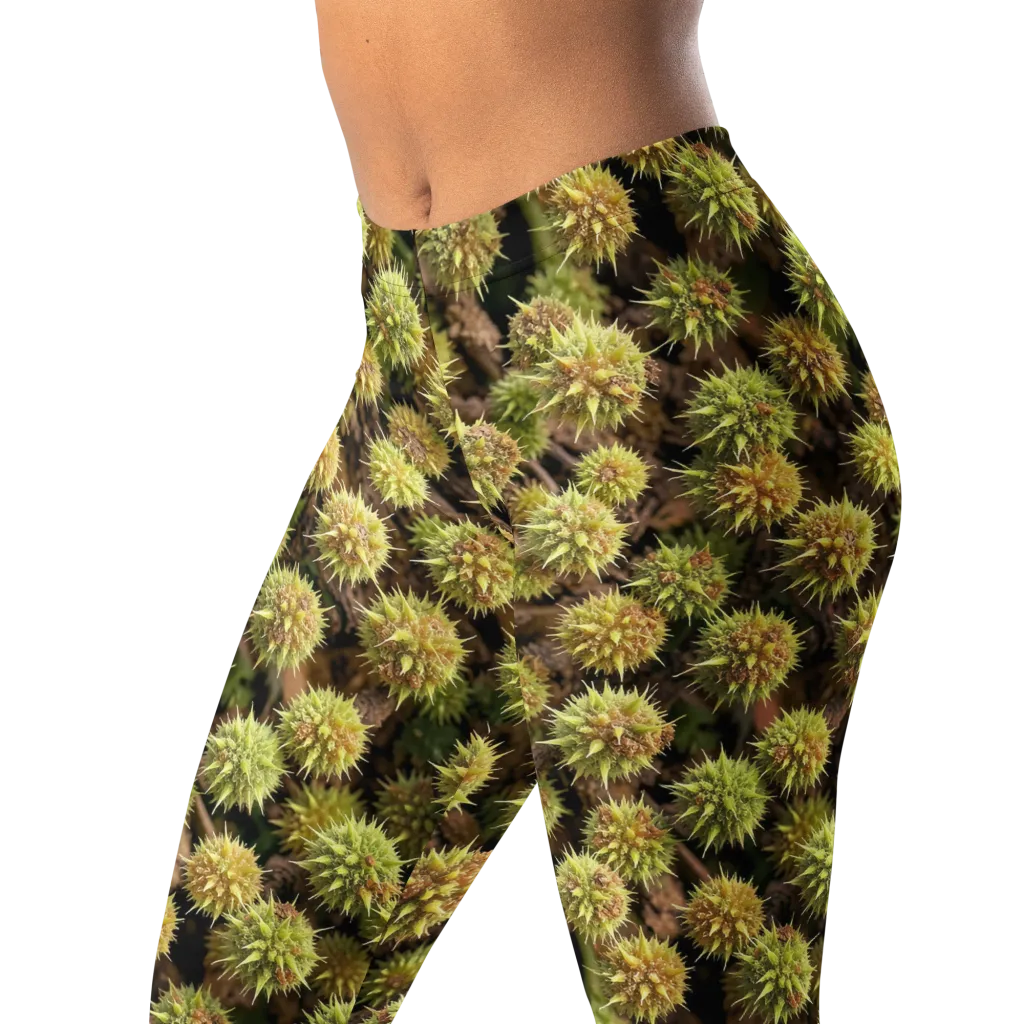 Thornfruit Meadow on Leggings — Left Front