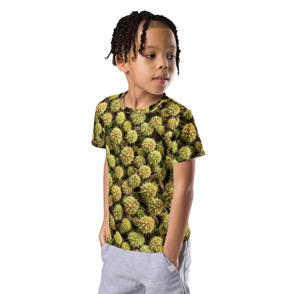 Thornfruit Meadow on Kids Crew Neck T-Shirt — Left Front