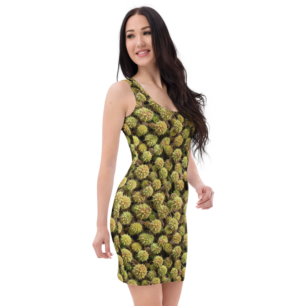 Thornfruit Meadow on Bodycon Dress — Right Front