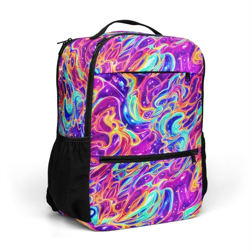 Fuchsia Fury on a Utility Backpack