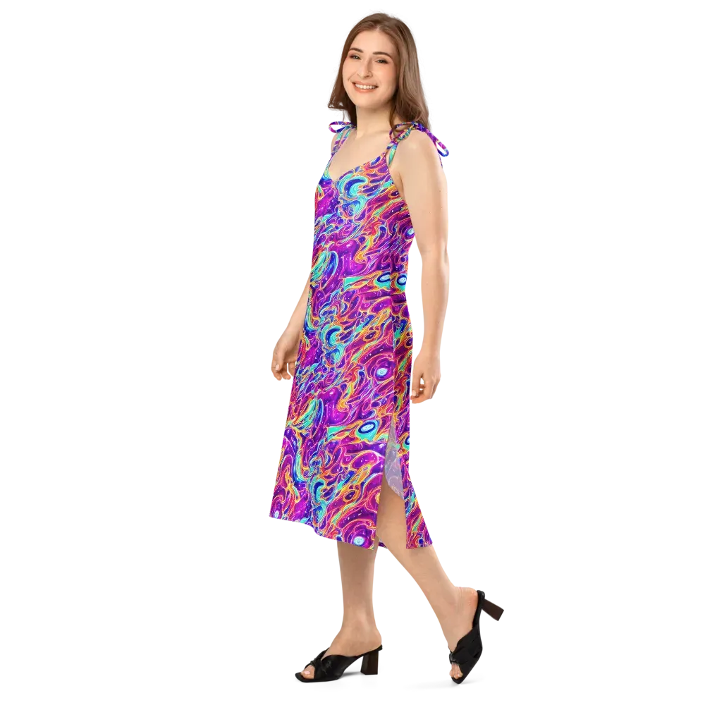 Fuchsia Fury on Slip Dress — Left Front