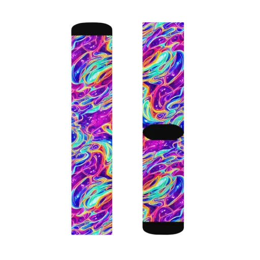 Fuchsia Fury on a Socks