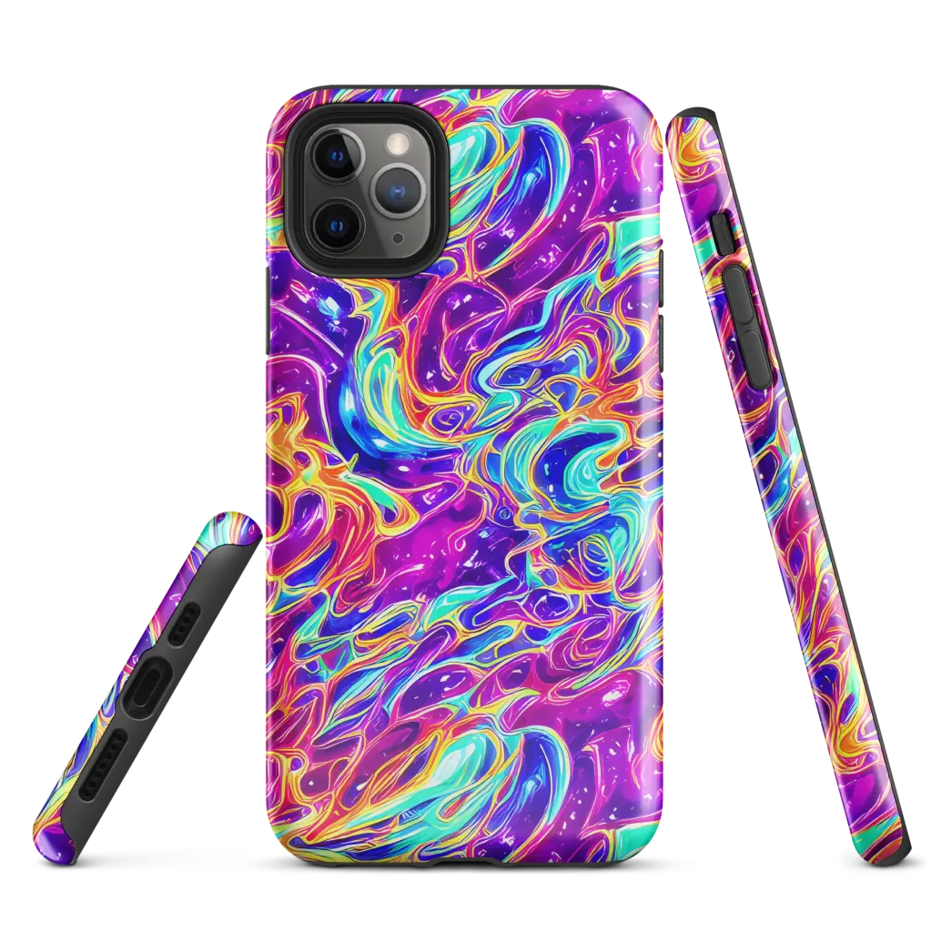Fuchsia Fury on Tough Case for iPhone® — Front