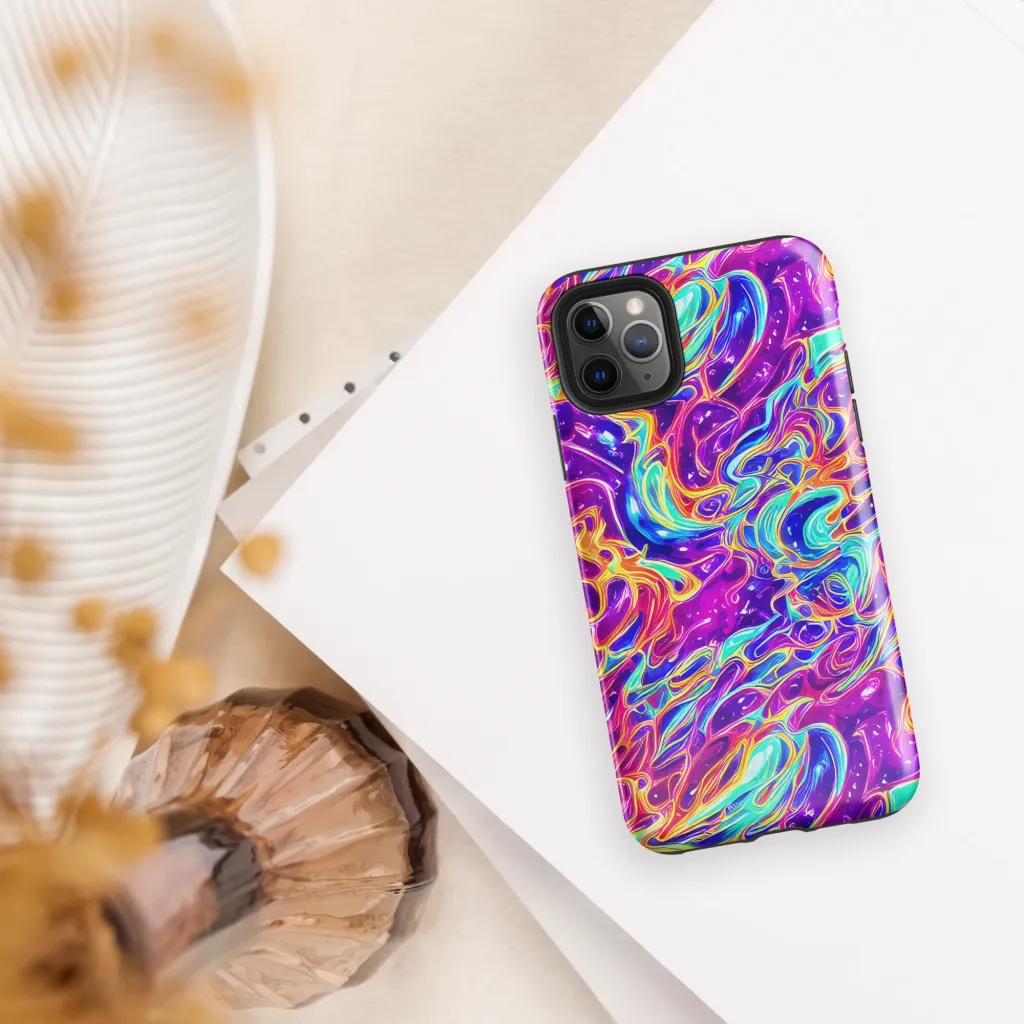 Fuchsia Fury on Tough Case for iPhone® — Front