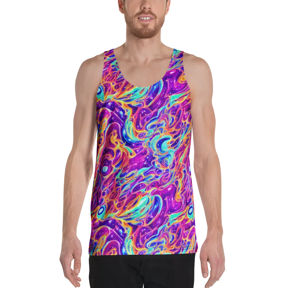 Fuchsia Fury on Men's Tank Top — Front