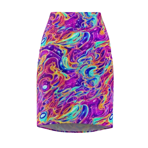 Fuchsia Fury on a Pencil Skirt