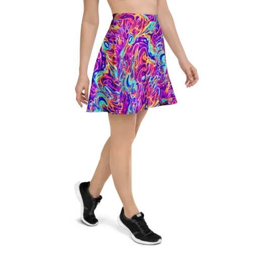 Fuchsia Fury on a Skater Skirt