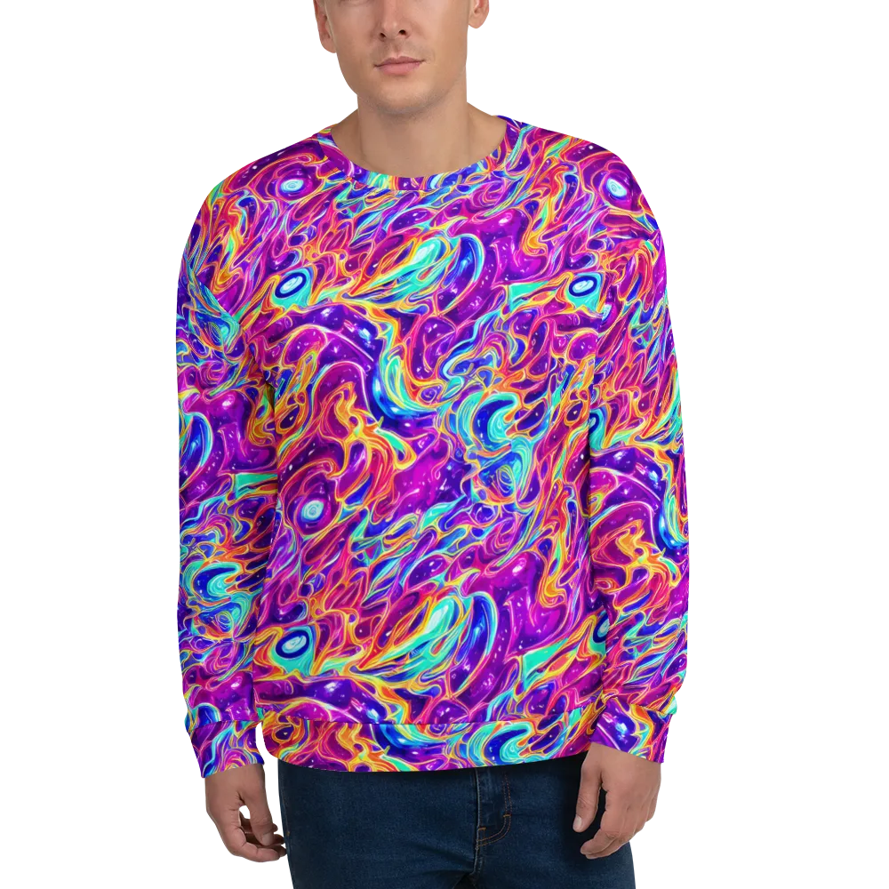 Fuchsia Fury on Sweatshirt — Front
