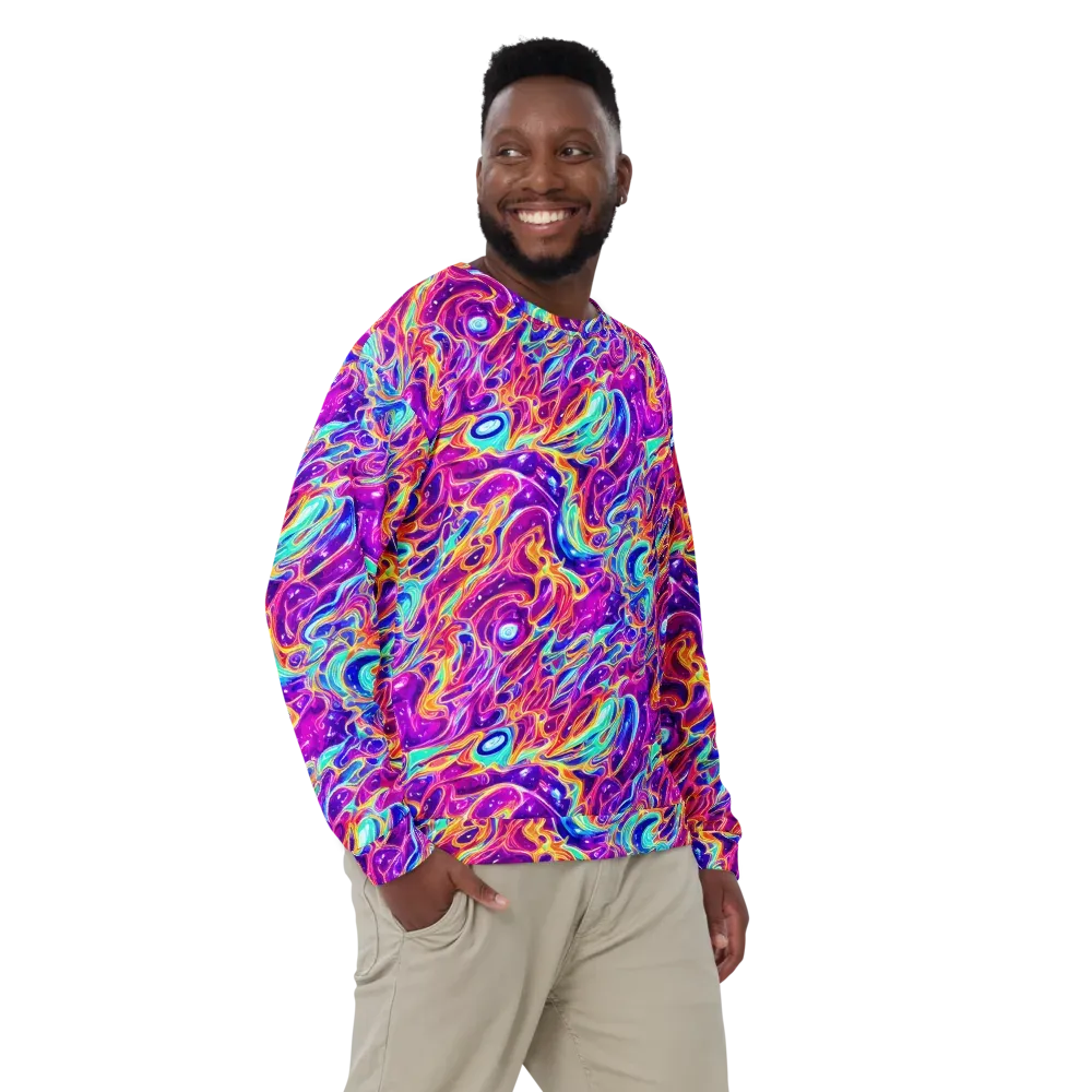 Fuchsia Fury on Sweatshirt — Front