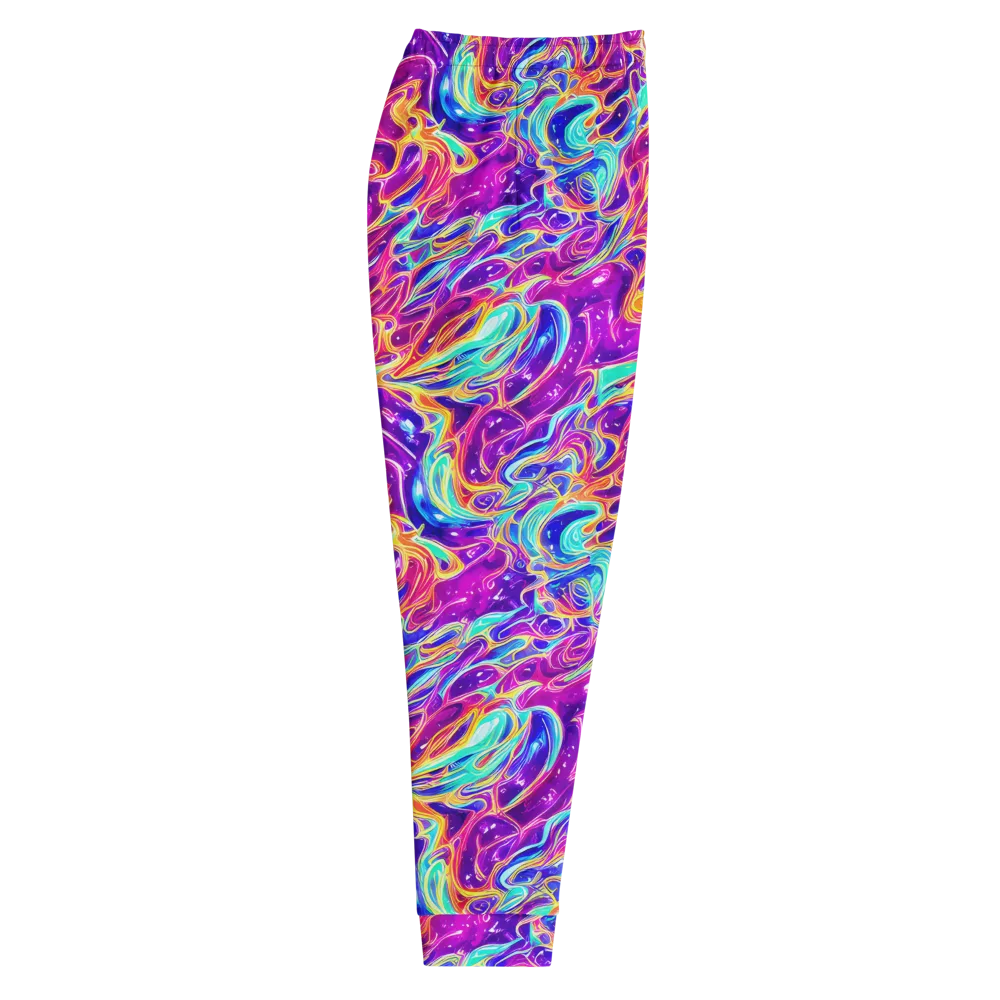 Fuchsia Fury on Men's Joggers — Right