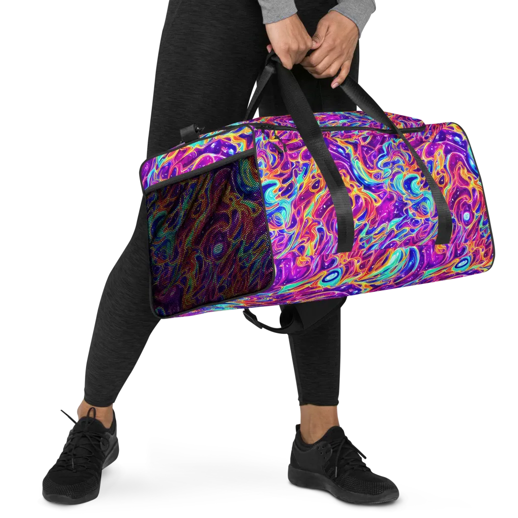 Fuchsia Fury on Duffle Bag — Right Front