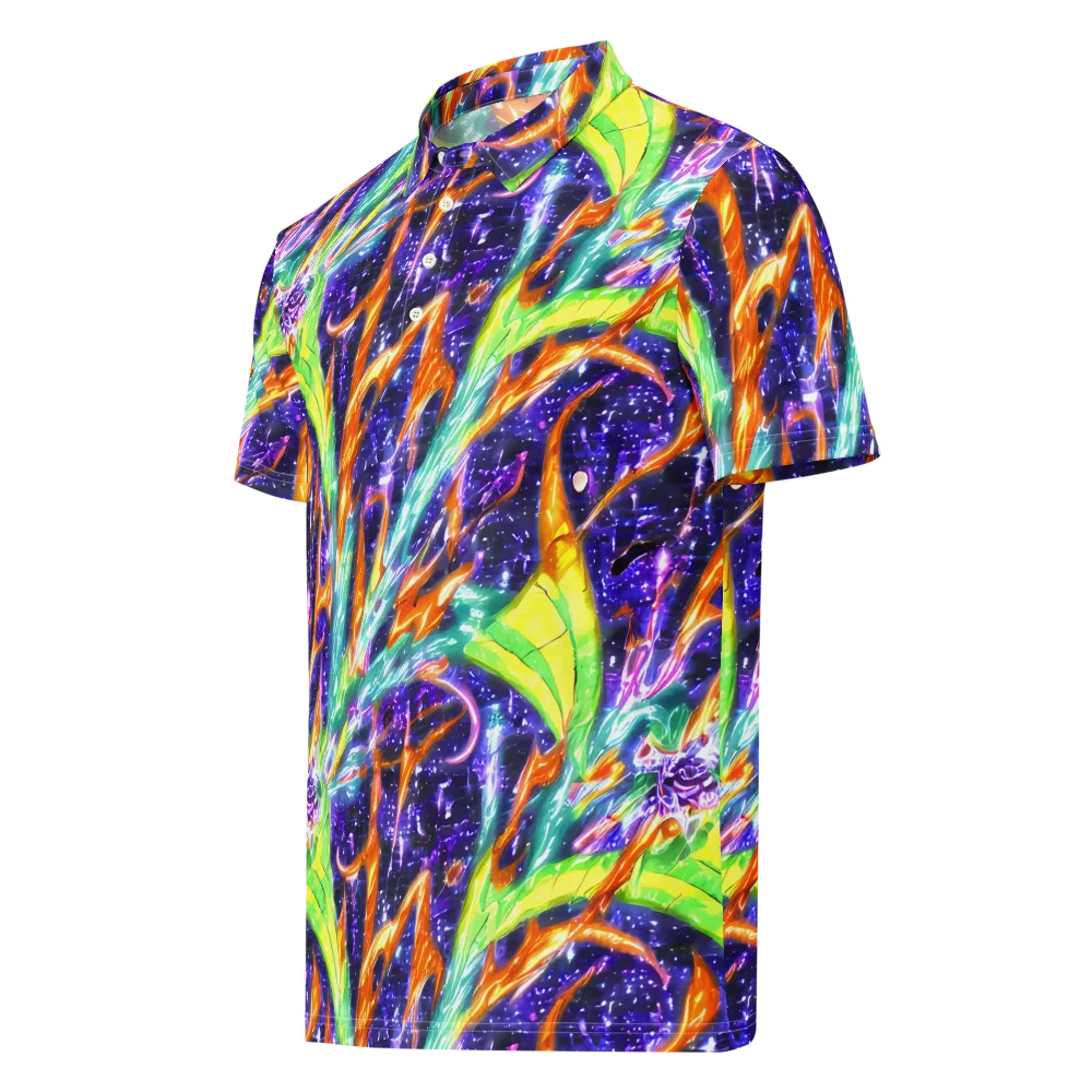Prism Canopy on Men's Slim Fit Polo Shirt — Left Front