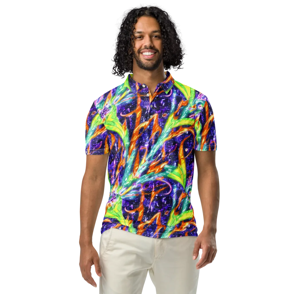 Prism Canopy on Men's Slim Fit Polo Shirt — Front