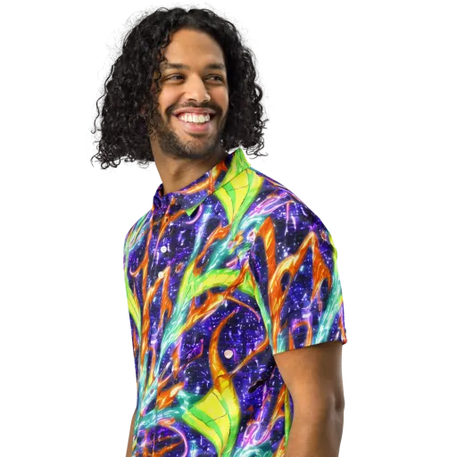 Prism Canopy on a Men's Slim Fit Polo Shirt