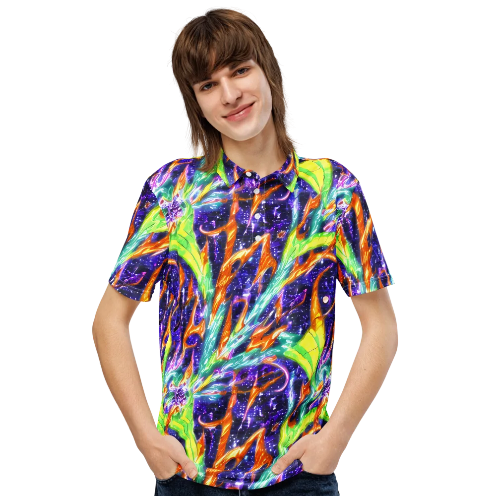 Prism Canopy on Men's Slim Fit Polo Shirt — Front