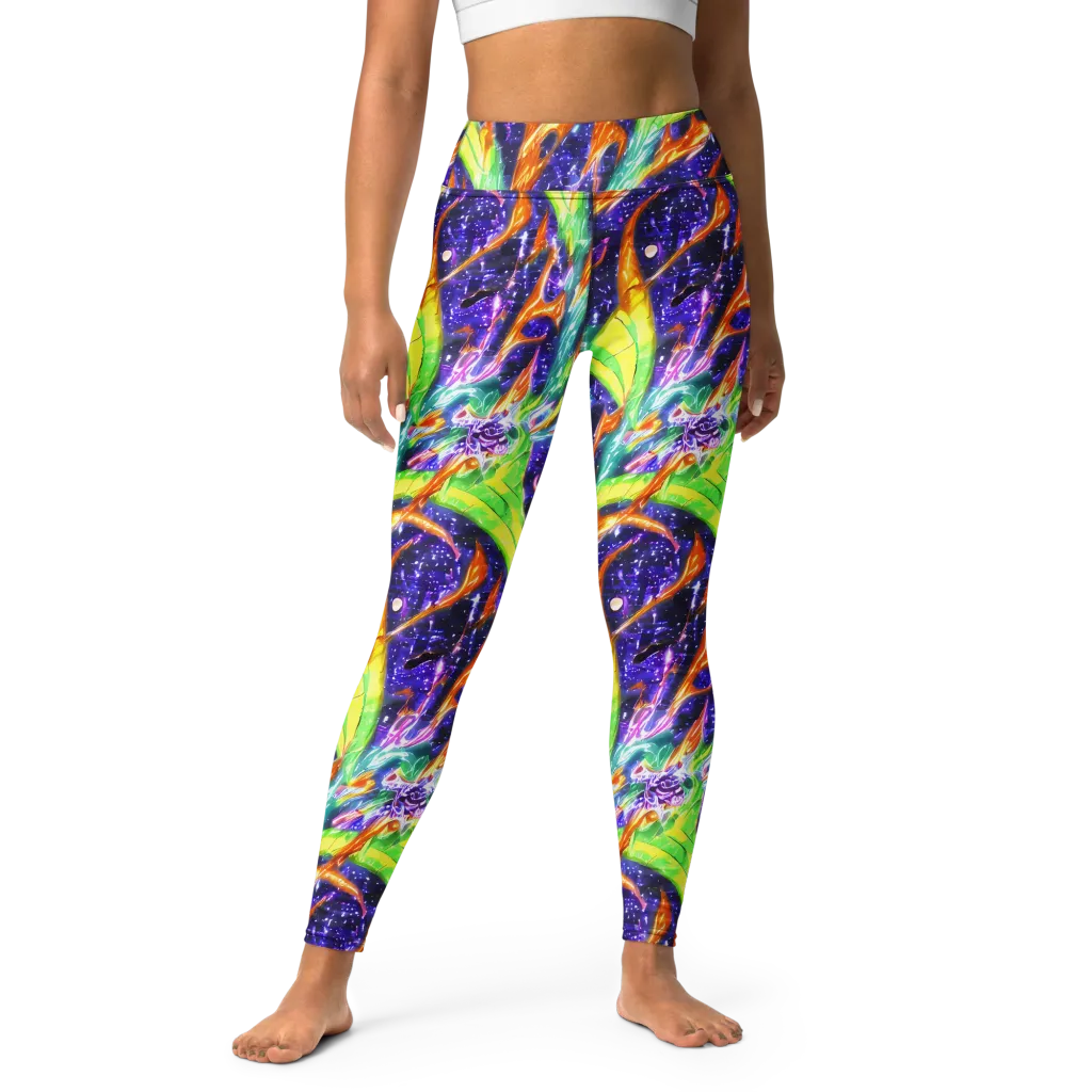 Prism Canopy on Yoga Leggings — Front