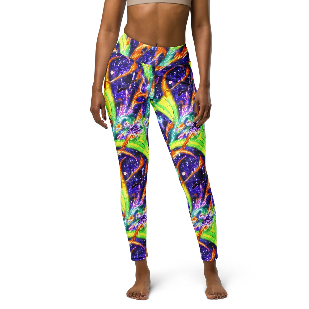 Prism Canopy on Yoga Leggings — Front