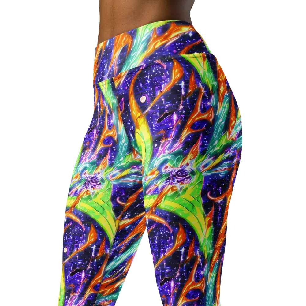 Prism Canopy on Yoga Leggings — Left Front