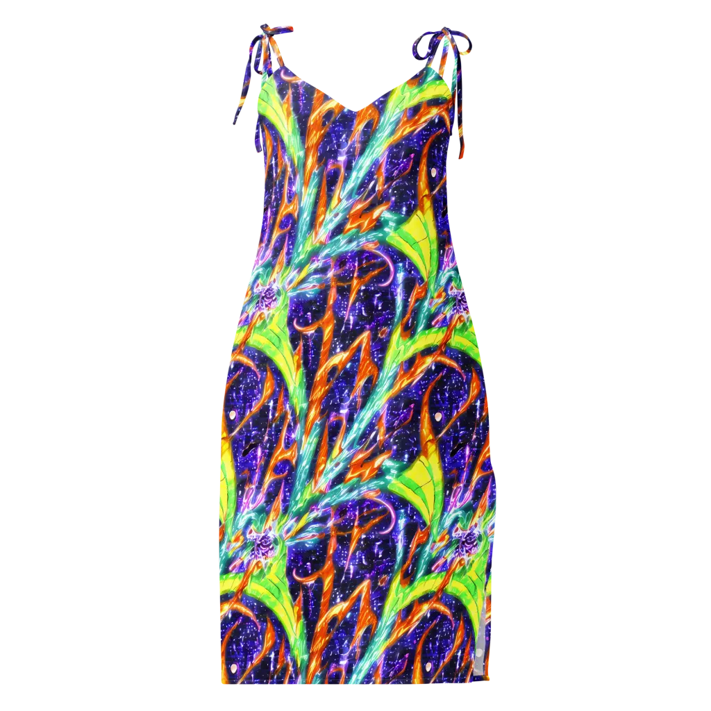Prism Canopy on Slip Dress — Front