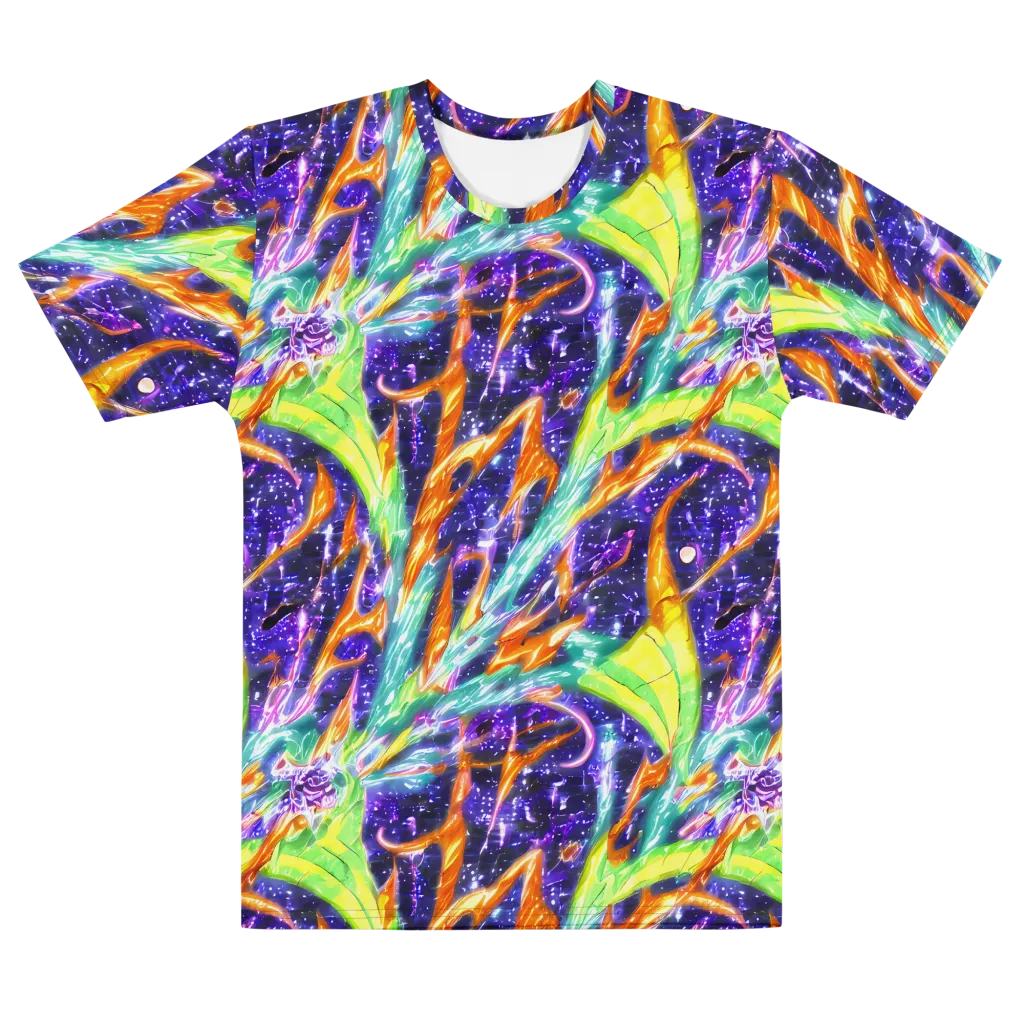 Prism Canopy on Men's Cotton Crew Neck T-Shirt — Front