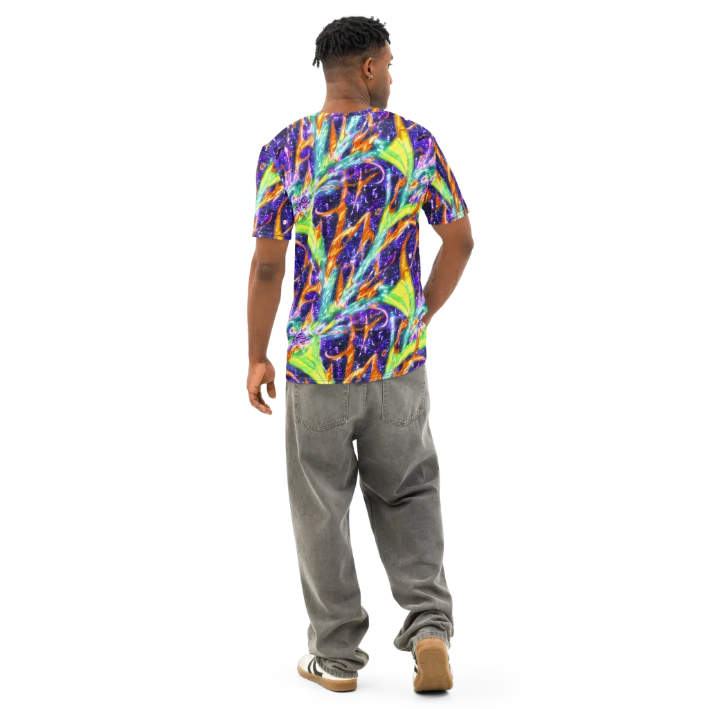Prism Canopy on Men's Cotton Crew Neck T-Shirt — Back