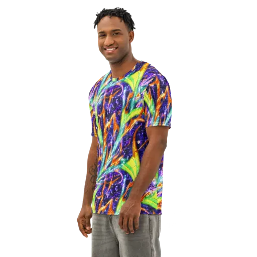Prism Canopy on a Men's Cotton Crew Neck T-Shirt