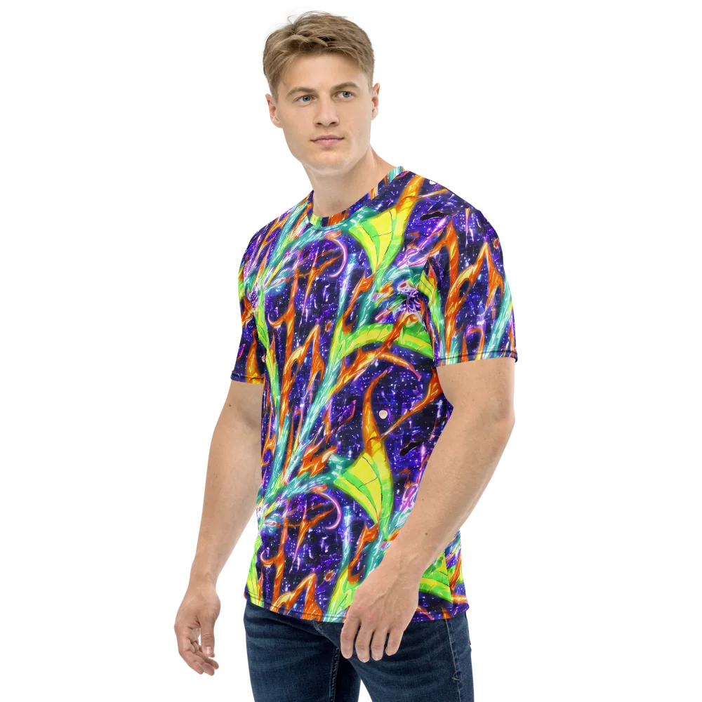 Prism Canopy on Men's Crew Neck T-Shirt — Left