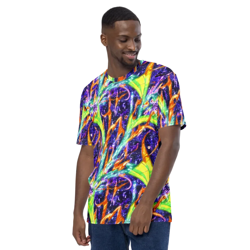 Prism Canopy on Men's Crew Neck T-Shirt — Left