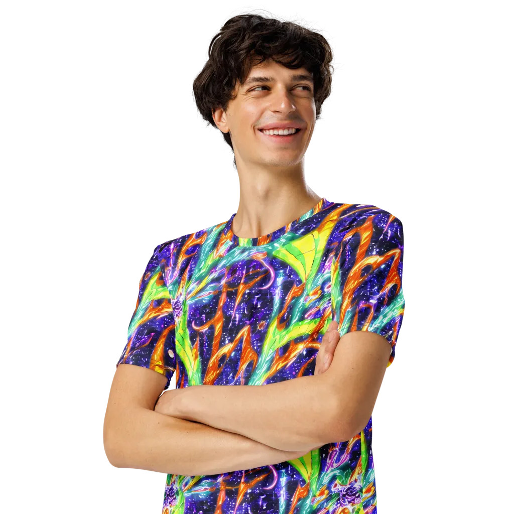 Prism Canopy on Men's Crew Neck T-Shirt — Left Front