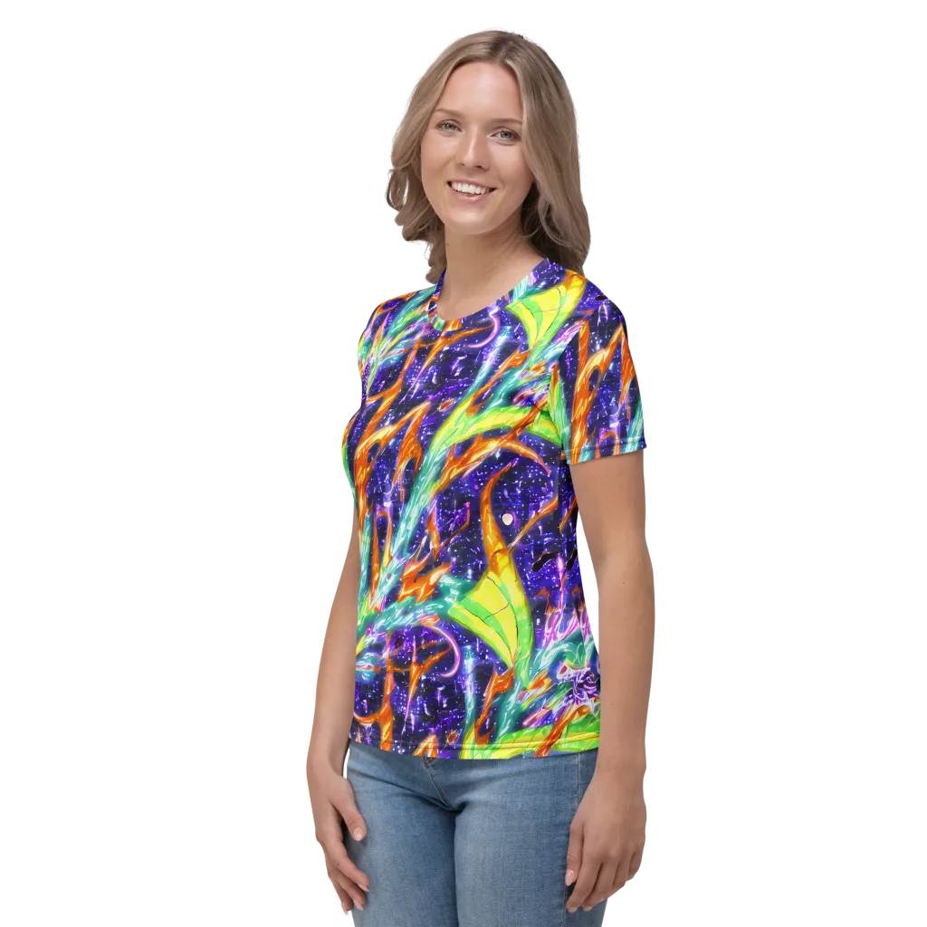 Prism Canopy on Women's Crew Neck T-Shirt — Left