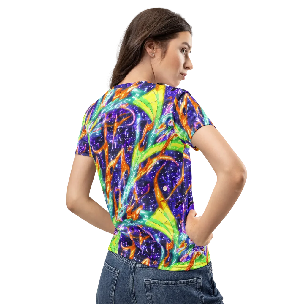 Prism Canopy on Women's Crew Neck T-Shirt — Back